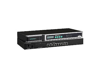 NPort 6650-8-T - 8 ports RS-232/422/485 secure device server, 100V~240VAC, -40~75  Degree C by MOXA